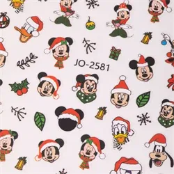 Klistermærker med Disneys jul, selvklæbende og ultratynde, JO-2581, GNB